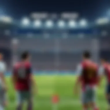 Head-to-head comparison chart of both teams