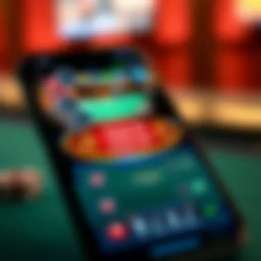 A mobile device showcasing a baccarat game interface emphasizing accessibility