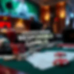 Concept of responsible gambling with symbols of various games