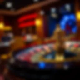 Elegant roulette wheel with vibrant colors