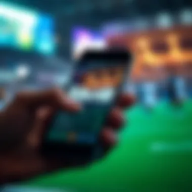 User interface of Skrill showcased on a mobile device