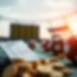 Visual representation of probability calculations in betting contexts