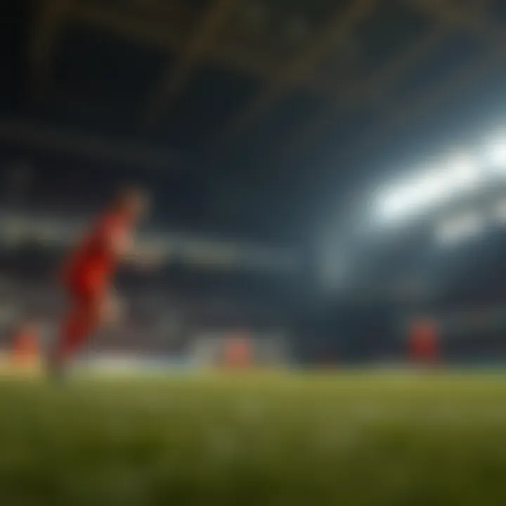 Tactical formation diagram for football