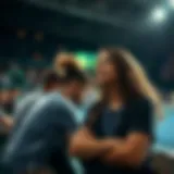 Real-time tennis match with audience engagement