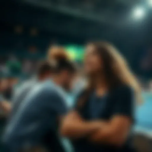 Real-time tennis match with audience engagement