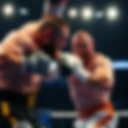 Tyson Fury showcasing his boxing technique during a match.