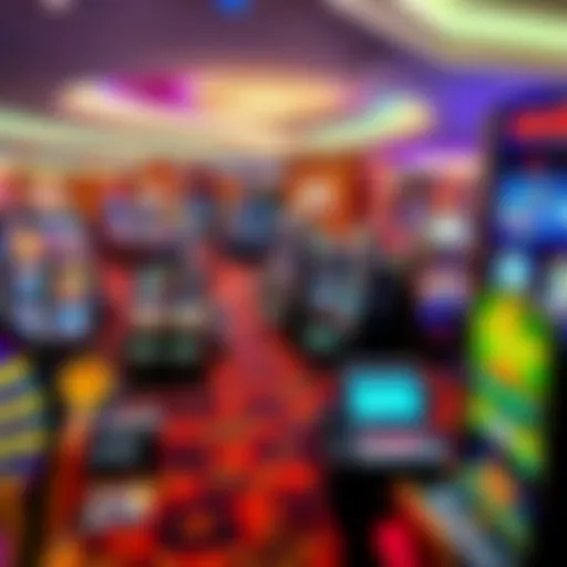 Overview of Wynn Casino gaming floor showcasing various games